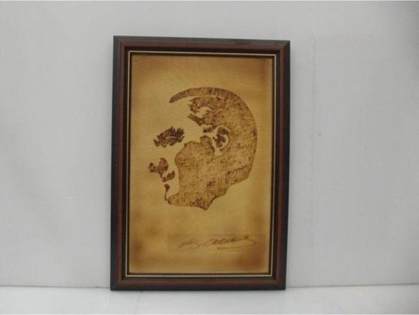 Mmo Design M. Kemal Atatürk Ahşap Yakma Portresi - Image 1