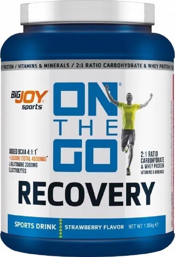 Bigjoy Sports ONTHEGO RECOVERY Sports Drink Çilek 1.05kg - Image 1
