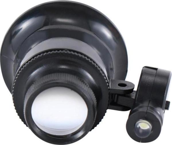 20X Büyütmeli Saat Takı Onarım Için Cam Lensli Optik Işıklı Göz Büyüteç  Mg13B-9A - Image 1