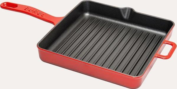 Sürel 30x30 Döküm Kızartma Tavası Kırmızı - Image 1
