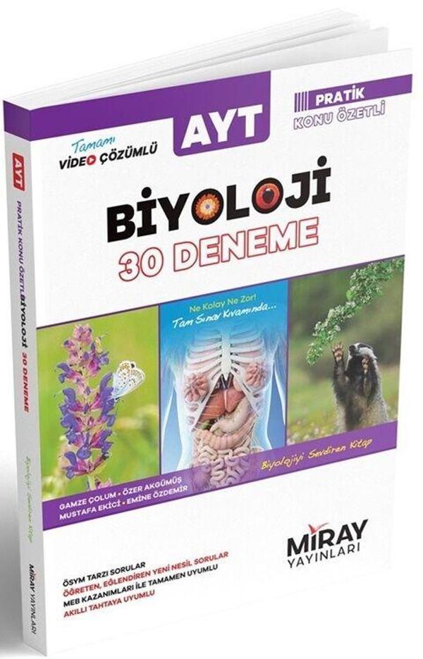 Miray Yayınları AYT Biyoloji 30 Deneme - Miray Yayınları - Image 1