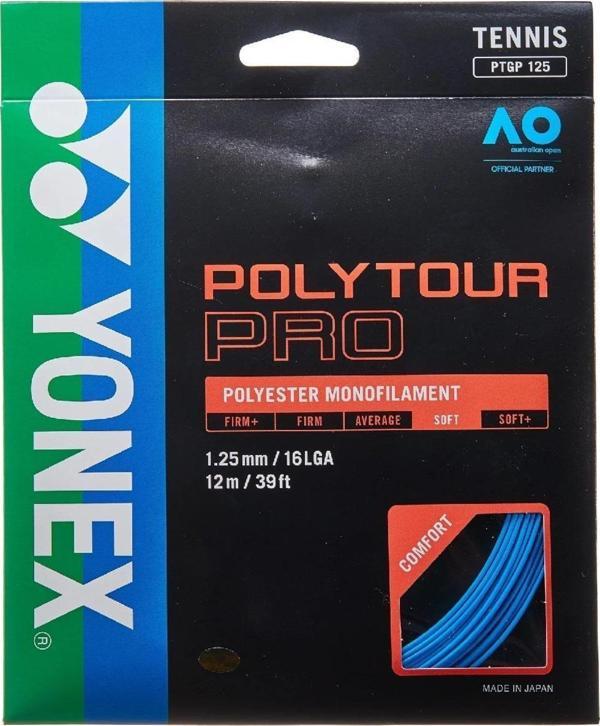 Yonex Poly Tour Pro 125 12M Mavi Tekli Kordaj Paketi - Image 1