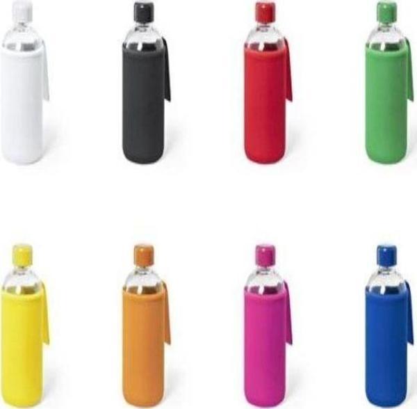 Boomug Neopren Kılıflı Cam Matara 600 ml Yeşil - Image 1