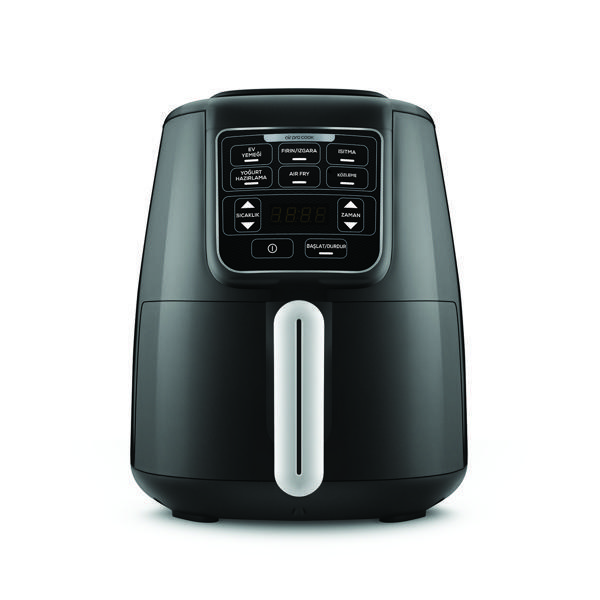 Karaca Air Pro Cook 3 in 1 XL Ev Yemeği, Közleme, Airfryer Black Silver 4L - Image 1