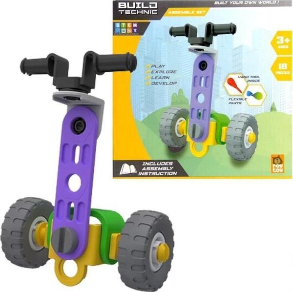 Roy Toy Sök Tak Araçlar Scooter 18 Parça 3+ Yaş Üzeri Çocuklar İçin Kendin Yap Oyun Seti - Image 1