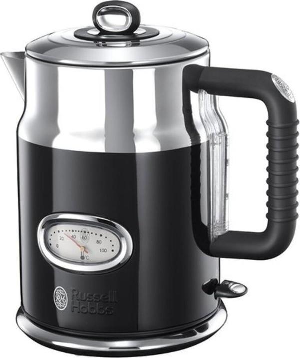  Russell Hobbs 21671-70 Retro Classic Noir 2400 W 1.7 lt Çelik Kettle - Image 1