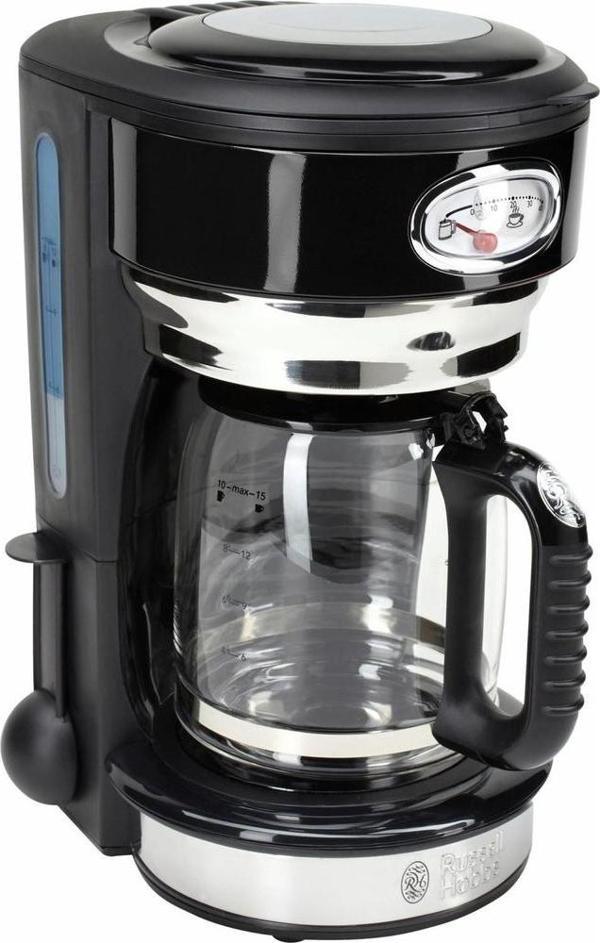  Russell Hobbs 21701-56 Retro Ribbon Filtre Kahve Makinesi Siyah - Image 1
