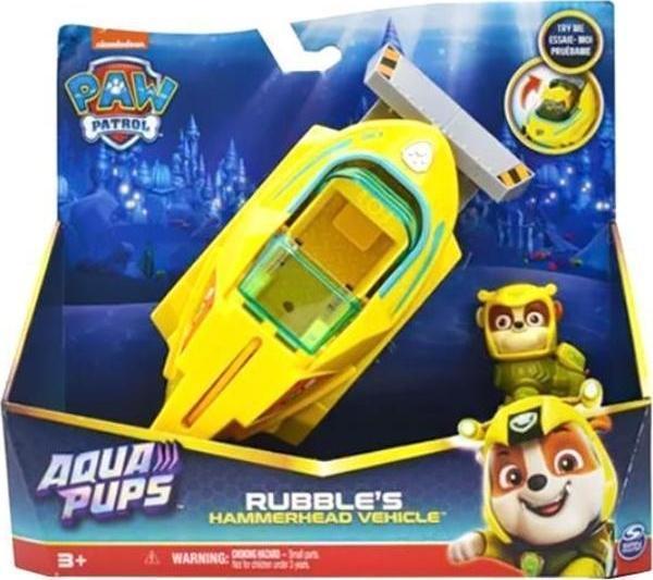 Paw Patrol Aqua Temalı Araçlar Rubbles Hammerhead Vehicle 20139010 - Image 1