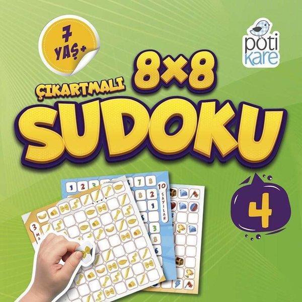 8x8 Çıkartmalı Sudoku - 4 - Pötikare Yayınları - Image 1