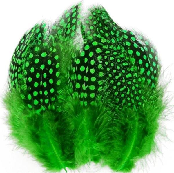 100 PCS DECOR GREEN BIRD FEATHER 100 ADET PUANTİYELİ YEŞİL SİYAH KUŞ TÜYÜ DEKOR YEŞİL KUŞ TÜYÜ - Image 1