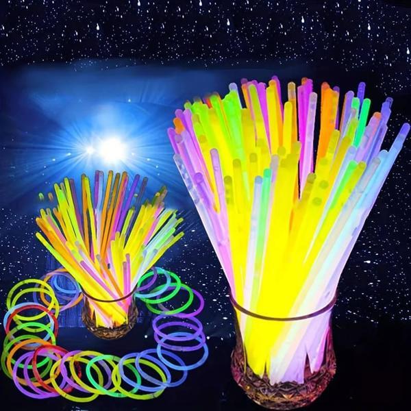 1000 ADET VIP RENKLİ GLOW STİCK NEON IŞIK FOSFORLU BİLEKLİK KOLYE FOSFORLU IŞIK KONSER ŞENLİK IŞIĞI - Image 1