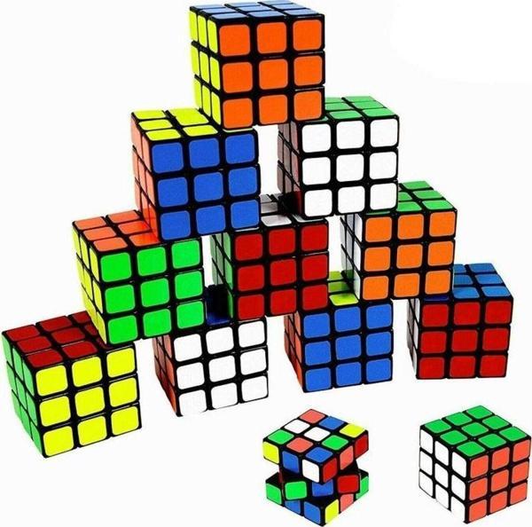 12 ADET VIP 3X3 ZEKA KÜPÜ 3X3 SABIR KÜPÜ 3X3 RUBİKS CUBE TAKILMA YAPMAZ EĞİTİCİ OYUNCAK ZEKA KÜPÜ - Image 1