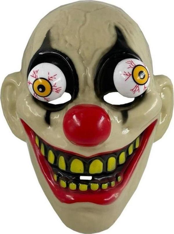DEMON HALLOWEEN HORROR MASK VIP CADILAR BAYRAMI KORKU MASKESİ GÖZLERİ OYNAYAN MASKE İBLİS MASKESİ - Image 1