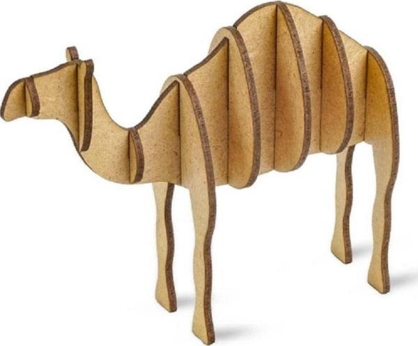 MAKET 3D AHŞAP MAKET DEVE AHŞAP BOYAMA MAKETİ NATUREL AHŞAP BOYAMA DEVE EĞİTİCİ OYUNCAK DEVE BOYAMA - Image 1