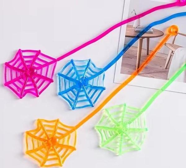 Elastik yapışkan örümcek ağı oyuncak şaka elastik yapışkan spider şlap ağ - 1 Adet - Image 1