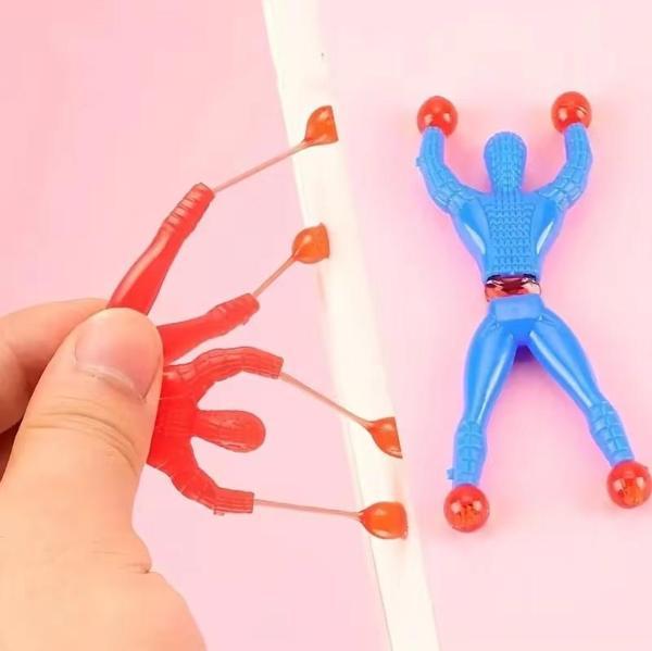 Cama yapışkan takla atan örümcek adam oyuncak şaka yapışkan Taklacı spider man - 1 Adet - Image 1