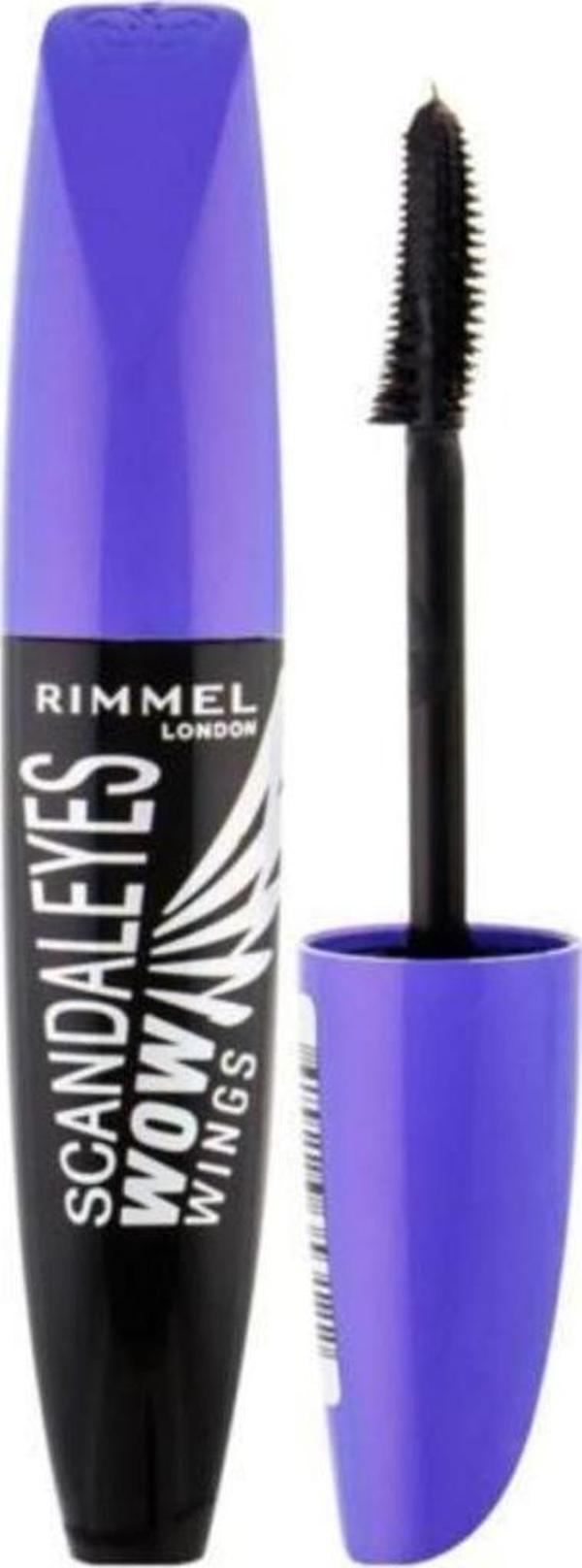 Rimmel London Scandaleyes Wow Wings Mascara 003 Extreme Black - Image 1