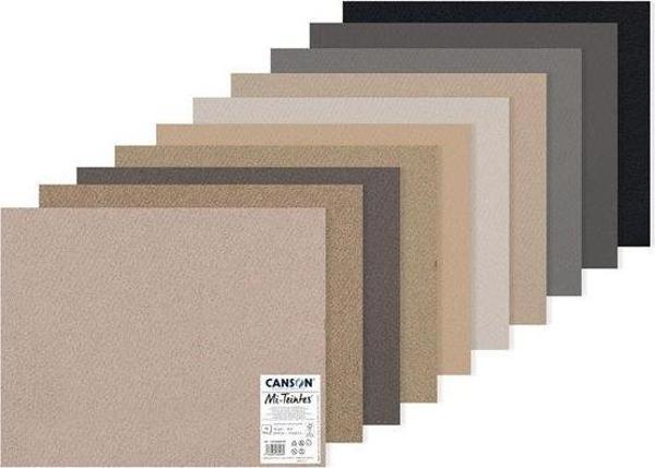 Canson Manipack 10lu Mi-Teintes 50 x 65 Fon Kartonu Gri Tonlar - 31032S139 - Image 1
