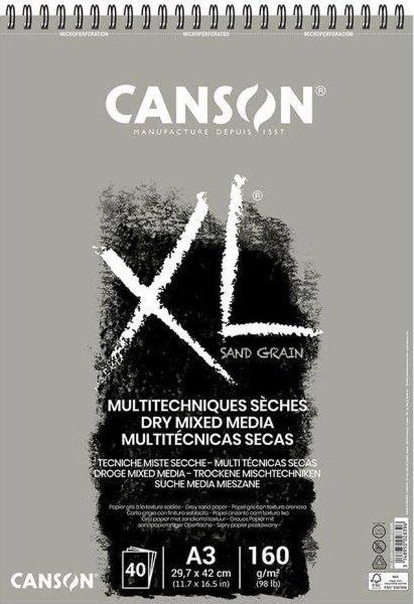 Canson XL A3 Sand Grain Spiralli Blok Grain - 400110396 - Image 1