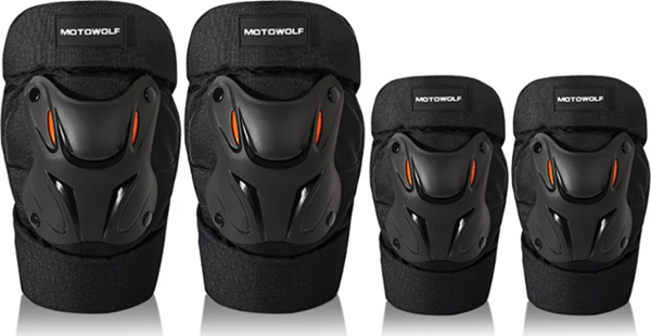 Motowolf Motosiklet 4'lü Dizlik Dirseklik Koruma Set 2 Dizlik 2 Dirseklik - Image 1
