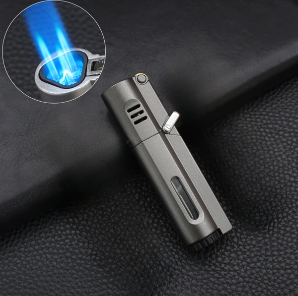 Aomai Jet Alev Kilitli ve Özel Kutulu 3 Torch Rüzgar Geçirmez Çakmak - Image 1