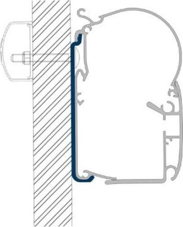 Dometic Düz Duvar Adaptörü 5 Parça 40cm PW1000/1500/1750  İçin - Image 1