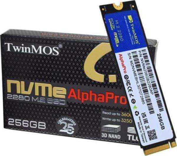 Twınmos 256 Gb M.2 Pcıe Nvme 3600/3250 Nvme256Gb2280Ap - Image 1