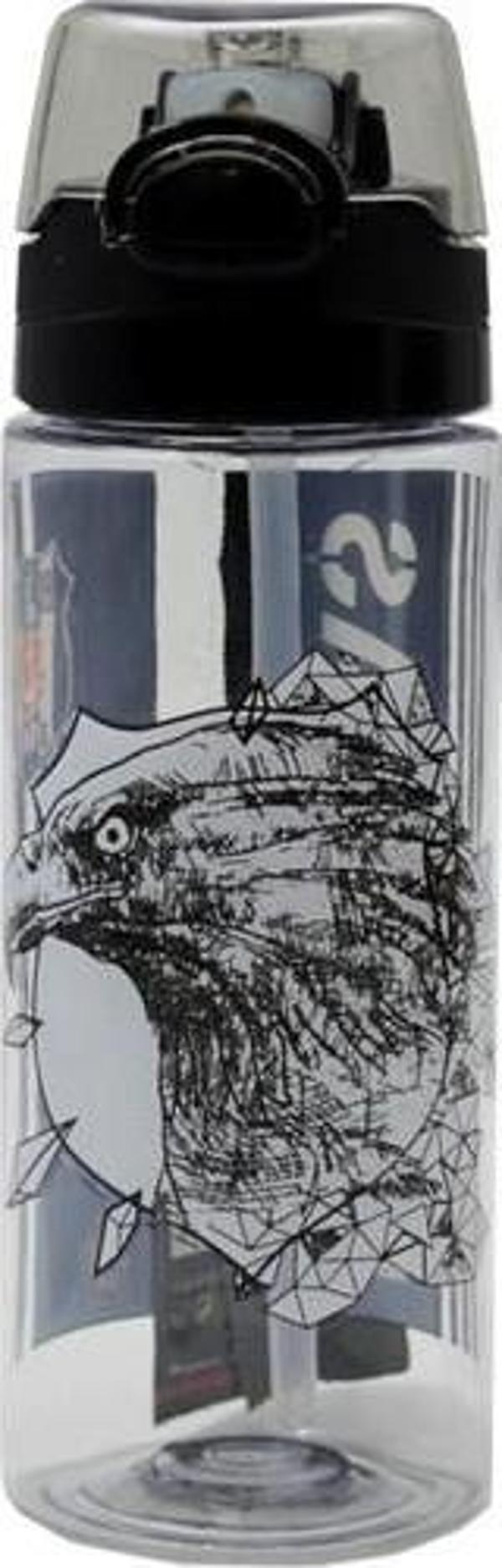 Beşiktaş Kartal Baskılı Plastik Matara 500 ml Siyah 24390 - Image 1