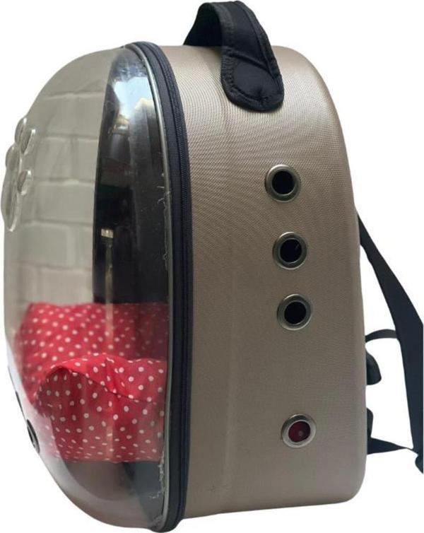 YEMCİPETSHOP KEDİ VE KÖPEKLER İÇİN ASTRONOT ÇANTA GRİ - Image 1