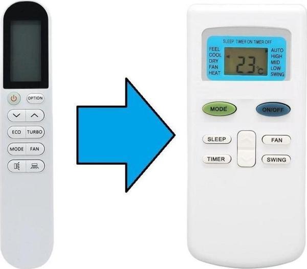 E.C.A Ecotech Klima Kumandası-Resimde Sağdaki Gönderilir - Image 1