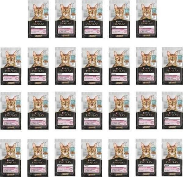 Pro Plan Pouch Delicate Okyanus Balıklı Yetişkin Kedi Maması 85 G - 26 Adet - Image 1