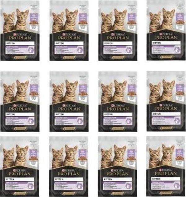 Pro Plan Pouch Kitten Hindili Yavru Kedi Maması 85 G - 10 Adet - Image 1