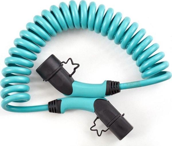 Volti Mg Elektrikli Araba Spiral Şarj Kablosu 22 Kw / 32A / 3 Faz / Tip-2 - Image 1