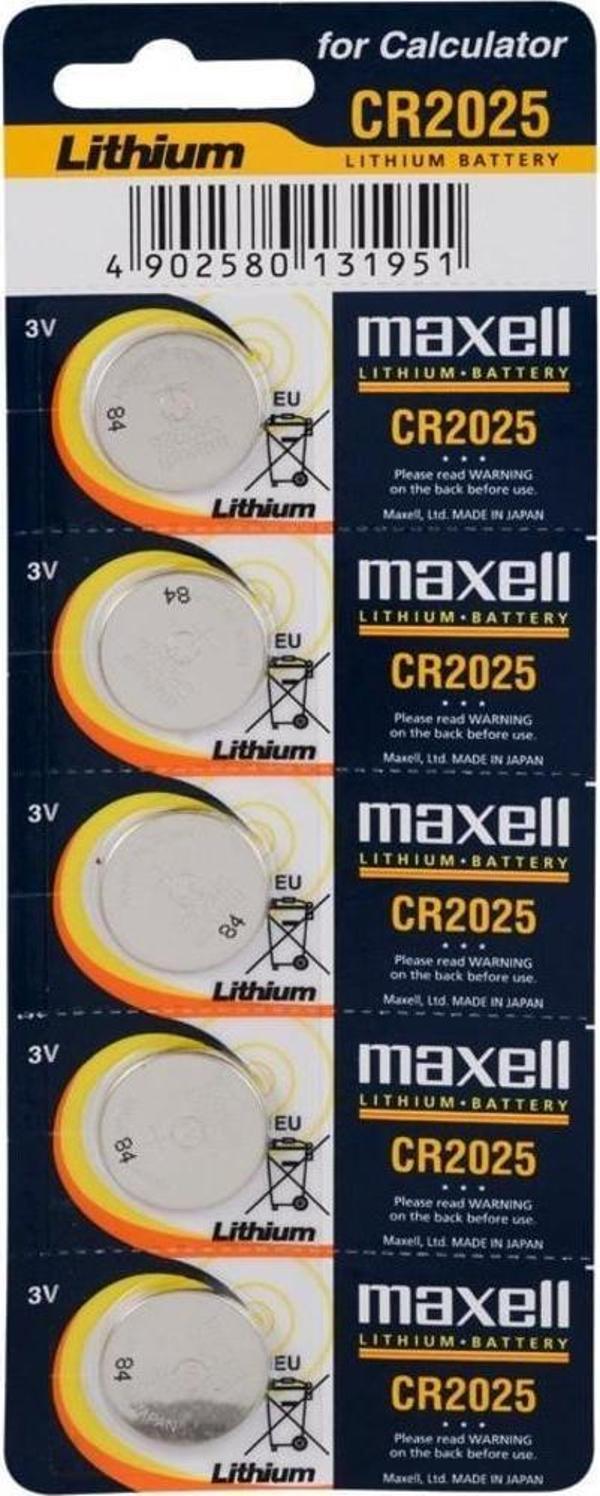 Maxell CR2025 Lithium Hafıza Pili - Image 1