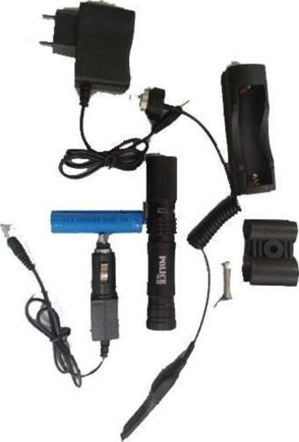 Police PS-G5 Cree Led Tüfek Aparatlı Şarjlı El Feneri - Image 1