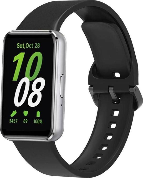 Galaxy Fit 3 Silikon Kordon KRD-110 Suya Dayanıklı Tokalı Strap Kayış - Image 1