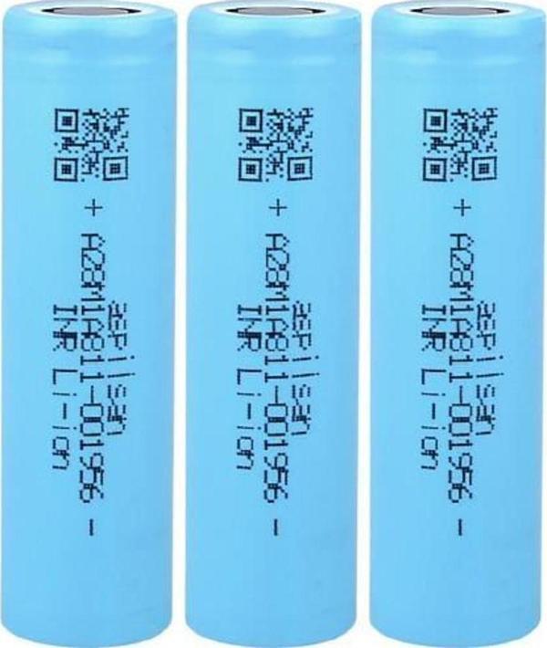 Aspilsan INR18650A28 - 3.7V 2800 mAh Li-ion Şarjlı Pil - 25A 3 Lü Paket - Image 1