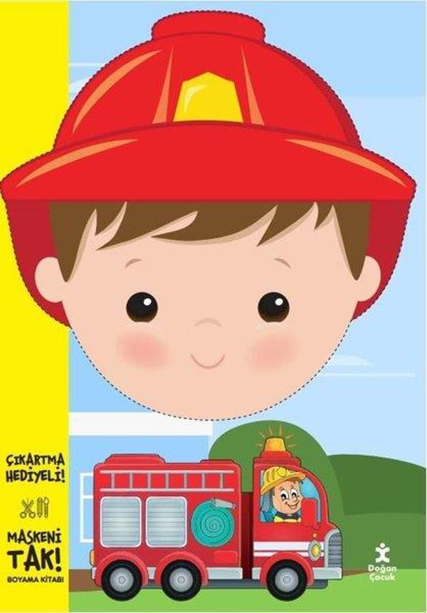 Maskeni Tak - İtfaiyeci - Boyama Kitabı - Doğan Çocuk - Image 1
