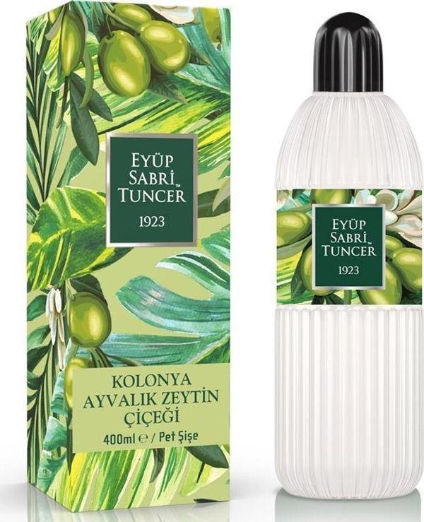 Eyüp Sabri Tuncer Ayvalık Zeytin Yağı Çiçeği 400Ml Pet Şişe Kolonya - Image 1