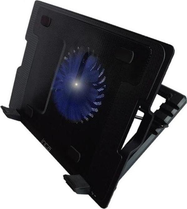 Siyah Ergonomik Sessiz Usb Notebook Soğutucu INC-341Fxs - Image 1