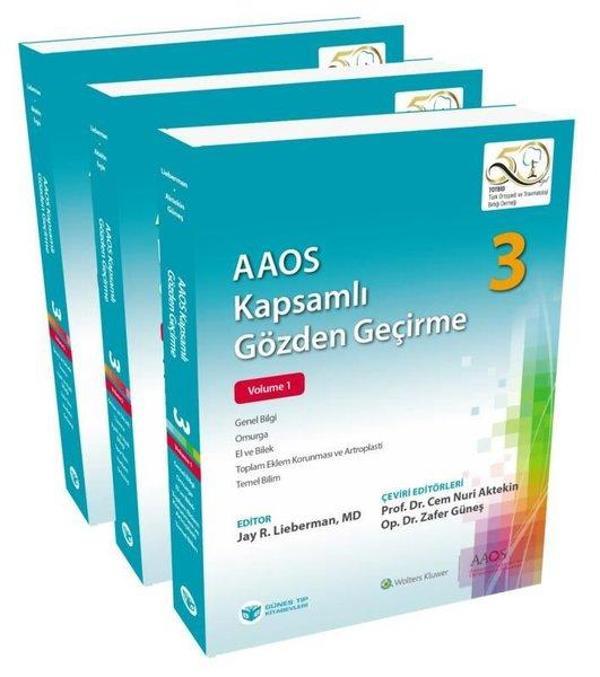 AAOS Kapsamlı Gözden Geçirme Seti - 3 Kitap Takım - Güneş Tıp Kitabevleri - Image 1