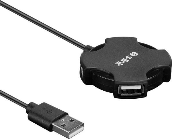 Swapp Siyah Usb 2.0 4 Port Hub Kablolu Çevirici Adaptör SW-U212 - Image 1