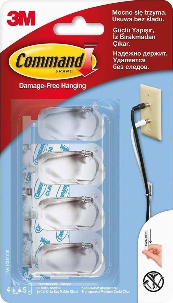 Command™ Kablo Düzenleyici, Klipsli Orta - Image 1