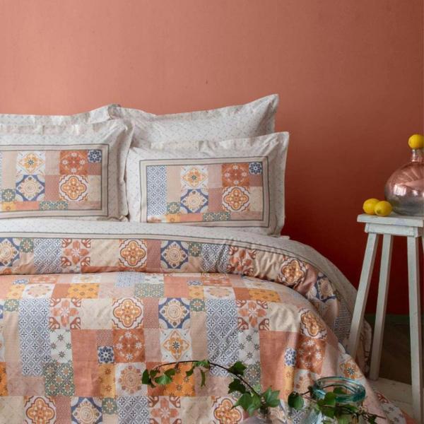Apricitas Home Maude Terracota Ranforce Çift Kişilik Nevresim Takımı - Image 1