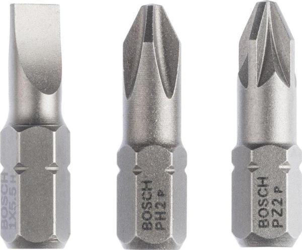 Bosch - 3 Parçalı Extra Hard Serisi Vidalama Ucu Seti PH2/PZ2/SL1,0*25 mm - Image 1