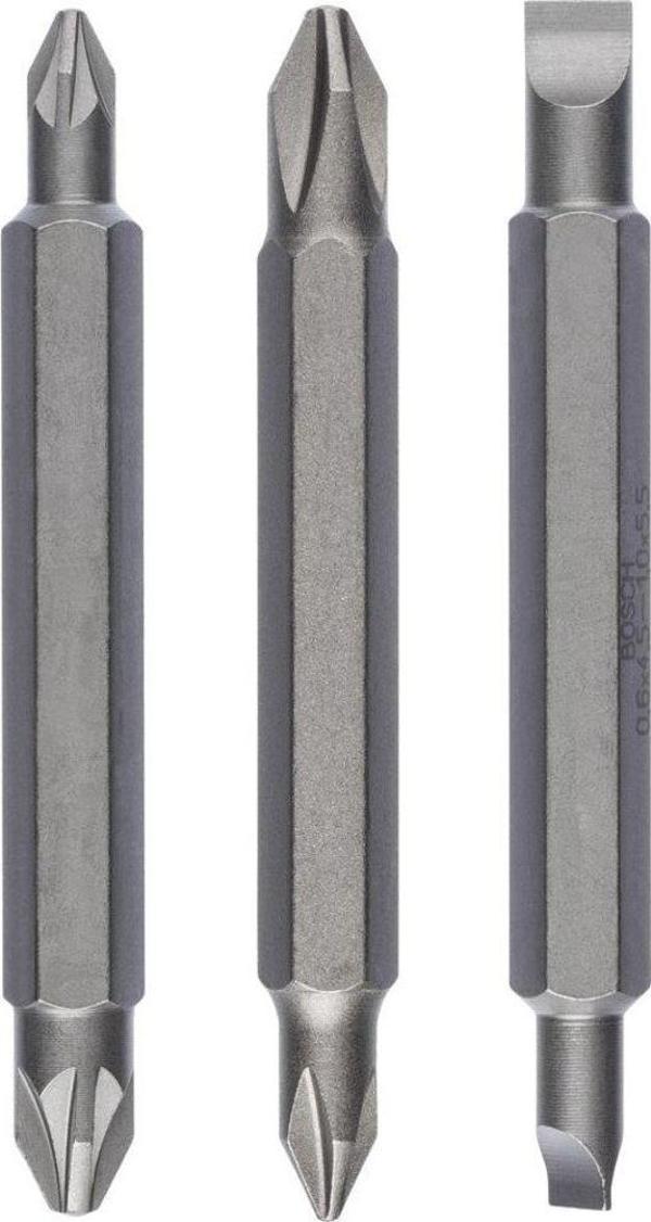 Bosch - Çift Taraflı Vidalama ucu PH1/PZ1/S0*60 mm 3'lü - Image 1
