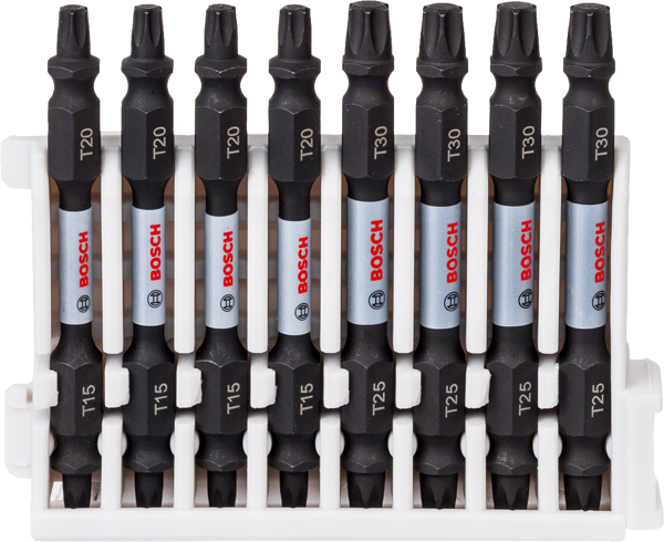Bosch - Impact Control Serisi Çift Taraflı Vidalama Ucu 8'li T15/20x4 T25/30x4 *65mm - Image 1