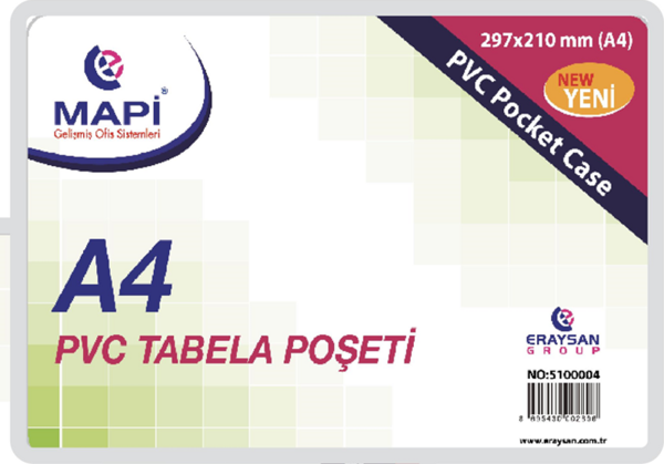 MAPİ PVC TABELA POŞETLERİ A4 20'Lİ PAKET - Image 1