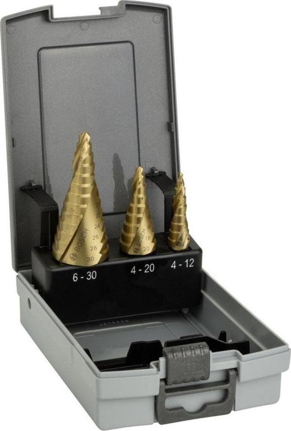 Bosch - HSS-TİN 3'lü Pro-box 4-12,4-20,6-30 mm - Image 1