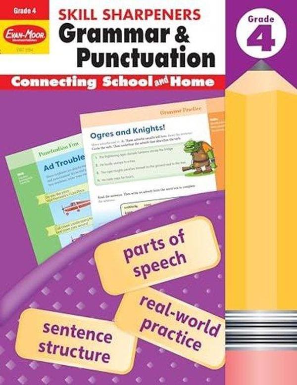 Skill Sharpeners Grammar and Punctuation Grade 4 - Evan-Moor Educational Publishers - Image 1